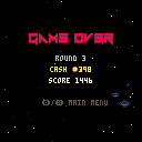 Game over screen