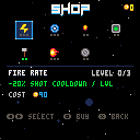 Upgrade shop interface
